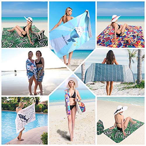 image for Genovega Mandala Microfiber Pool Beach Towel - Quick Fast Dry Sand Fre