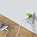 PowerJive USB AC Power Adapter Charger for iPhone and iPad - Green