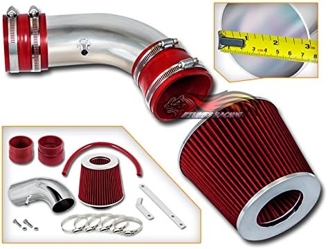 Rtunes Racing Ram Air Intake Black / Red / Blue Filter Kit For 04-07 Pontiac Grand Prix 5.3L V8 (Red)