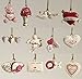 Lenox Valentine Be Mine Miniature Tree Ornaments Set of 12 Heart Dove Cupid NO Tree