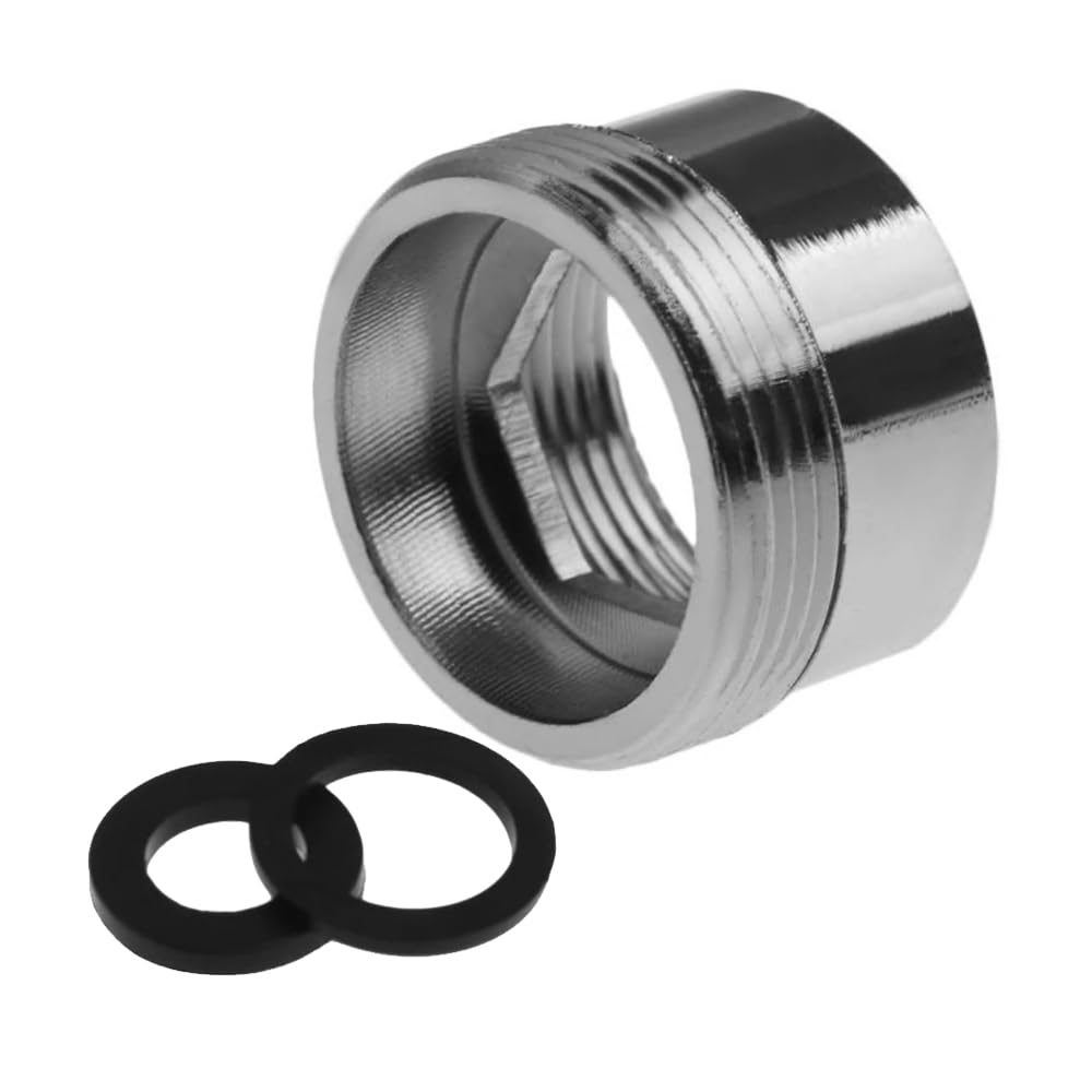 Faucet Water Aerator Adapter, Brass Tap Water Filter Aerator Connector, 28mm to 22mm NPT Thread Adapter (Female to Male)