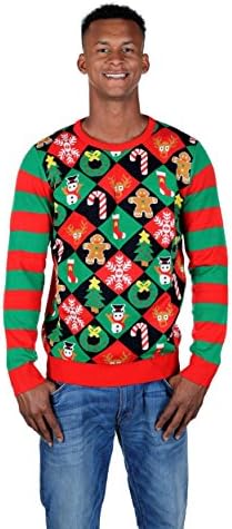 RWB Unisex Always Merry Ugly Christmas Sweater Red