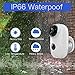 HawkEye 2 - Battery Powered Outdoor Security Camera with App for Phone - Outdoor Cameras Surveillance Wireless Home Camera - Wirefree Security 2-Way Audio Night Vision Alarm Alert & PIR Motion Sensor