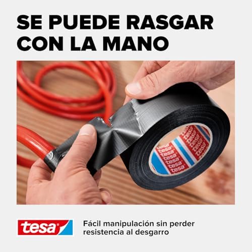 Fita Adesiva Universal Extra Power - Fita Adesiva com Fixação Extra Forte - Fita Multiusos Versátil para Reparações, Fixação, Vedação e Mais - Preto - 3 Rolos - 10 m x 50 mm