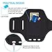 Sports Armband, Universal Outdoor Running Arm Band Workout Cell Phone Bag with Key Holder/Fingerprint Touch for Apple iPhone X/8/7/6S/6 Plus, Samsung Galaxy S8/S7/S6 Edge, Note LG HTC (Black)