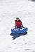 H2OGO! Snow 39055E Polar Edge Covered Inflatable Snow Tube, Blue, White