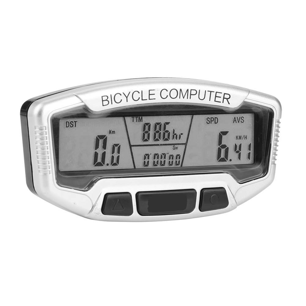 Topiky Waterproof Wired Bike Computer Odometer with LCD Display Cycling Riding Accessories for Outdoor Bicycles