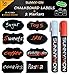 Chalkboard Labels - Organize Files and Mason Jars with Self Adhesive Stick Anywhere Reusable / Removable Premium Large Sticker Set & 2 Erasable Liquid Chalk Markers