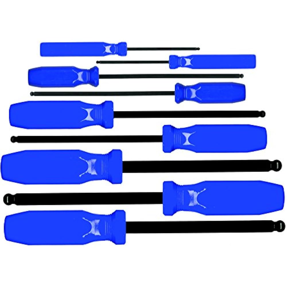 EKLIND 90609 Hex Keys BallHex (allen) Screwdriver 9pc Set Metric MM