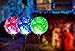 Solar Lights Outdoor,Oak Leaf Glass Ball LED lights for Garden,Patio,Yard,Home,Changing Color,2 Pack