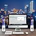 SoundSOUL Water Dancing Speakers Light Show Water Fountain Speakers LED Speakers (3.5mm Audio Plug, 4 Colored LED Lights, Portable Speakers) - White