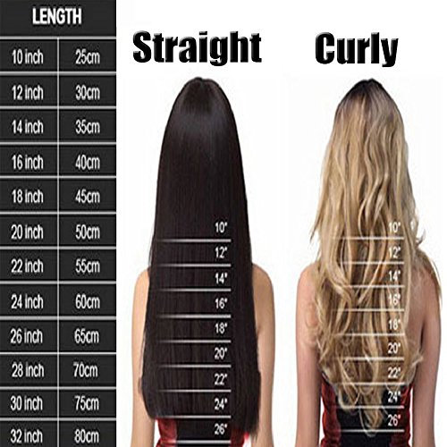 S-noilite Trendy 24"/26" Straight Curly 3/4 Full Head One Piece 5clips Clip in Hair Extensions Long Poplar Style for Xmas Gifts 22colors (26" - Straight, natural black)