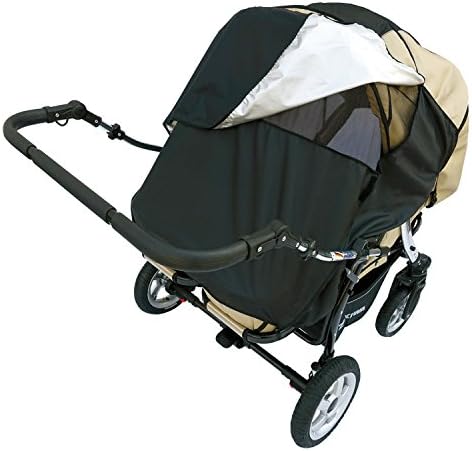 Awning Hannah Duo for Twin Pram with Side Wing Black 11244