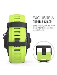 Garmin Fenix 3 pulsera para reloj, MoKo [6PCS] repuesto de pulsera para reloj de silicona suave para Garmin Fenix 3   Fenix 3 HR   Fenix 5X reloj inteligente   múltiples colores