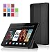 Fire HD 7 (2014 Model) Case - Exact Amazon Fire HD 7 Case [SLENDER Series] - Ultra Slim Lightweight Smart-Shell Stand Case for Amazon Fire HD 7 (2014 Model) 4th Gen Only - (With Auto Wakes/Sleep Function) Black , Will Not Fit Fire 7" Display 5th Generation (2015 release)