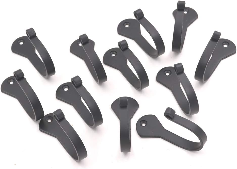 THDC Nail Hooks, Vintage, Rustic Curved Metal Fasteners – Decorative Colonial Wall Décor, Heavy Duty Wall Hooks, Hangers for Keys, Coats, Robe, Bags, Home, Kitchen Set Of 12 (Big 2.5