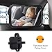 Baby Car Back Seat Mirror - Largest and Stable Safety Rear Facing For Car Infant Rearview Baby Newborn Mirror with Wide Crystal Clear View, Shatter proof, 360 Degree Adjustability, Secure Headrest