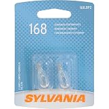 SYLVANIA 168 Basic Miniature Bulb, (Contains 2 Bulbs)