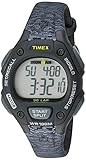 Timex Women's Ironman 30-Lap Digital Quartz Mid-Size Watch, Black/Gray Texture - TW5M077009J