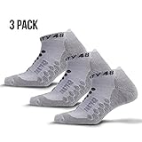 Thirty48 Ultra-Light Running Socks Unisex, CoolPlus Fabric Keeps Feet Cool & Dry,X-Large,Gray/Gray,3 pack