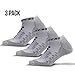 Thirty48 Ultra-Light Running Socks Unisex, CoolPlus Fabric Keeps Feet Cool & Dry,X-Large,Gray/Gray,3 pack