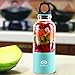 ZesGood Rechargeable Juicer Cup Portable Juice Blender & Mixer, 500ml (Blue)
