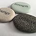 Courage Strength Believe Engraved Stones - 3 Stone Set