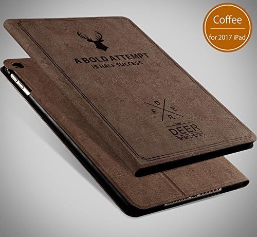 Delhisalesmart PU Leather Ultimate Design Smart Cover Case Magnet Wake Up Sleep For New Ipad Pro 10.5 2017 - Coffee