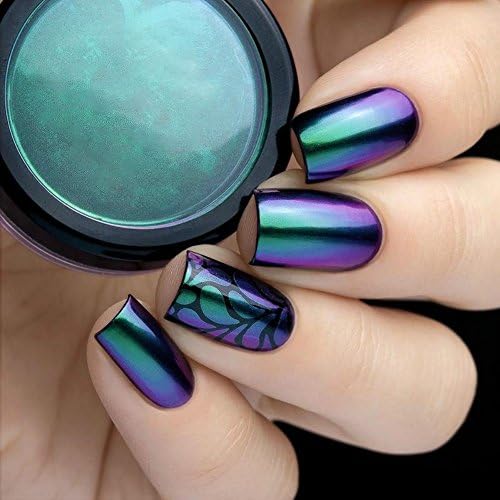 TintTower 0.2g Chameleon Nail Powder Aurora Neon Chrome Unicorn Powder Pigments
