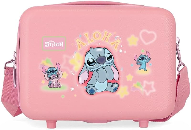 Joumma Disney Stitch You & Me Nececer Adaptable Rosa 29x21x15 cm Rígido ABS 9,1L 0,8 kgs