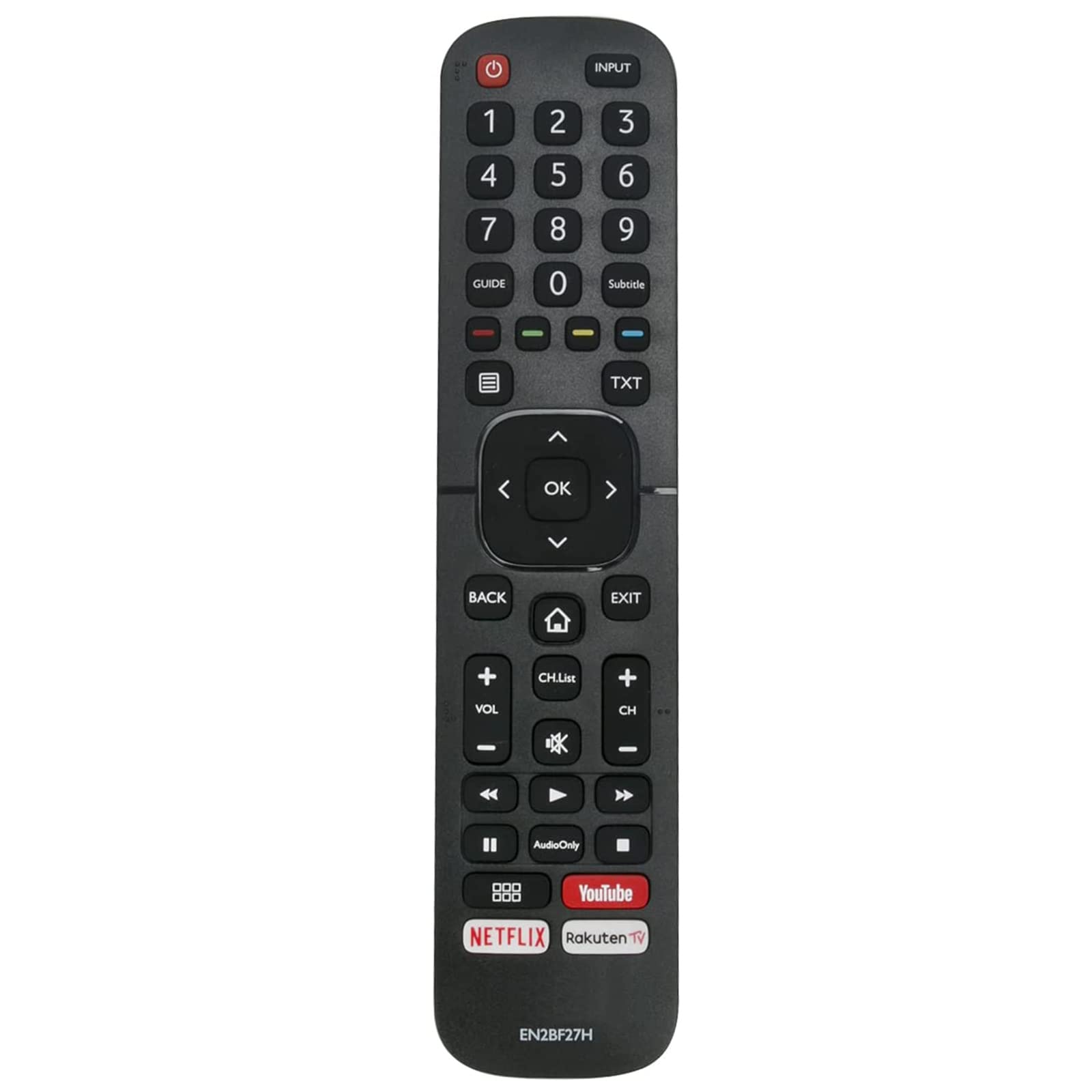 VINABTY EN2BF27H Replacement Remote Control fit for Hisense TV 32A5600FTUK 40A5600FTUK 32A5600F 40A5600F H50AE6030 H55AE6030 H65AE6030 H43B7100 H43B7120 H43B7140 H43B7160 H43BE7000 H43BE7030