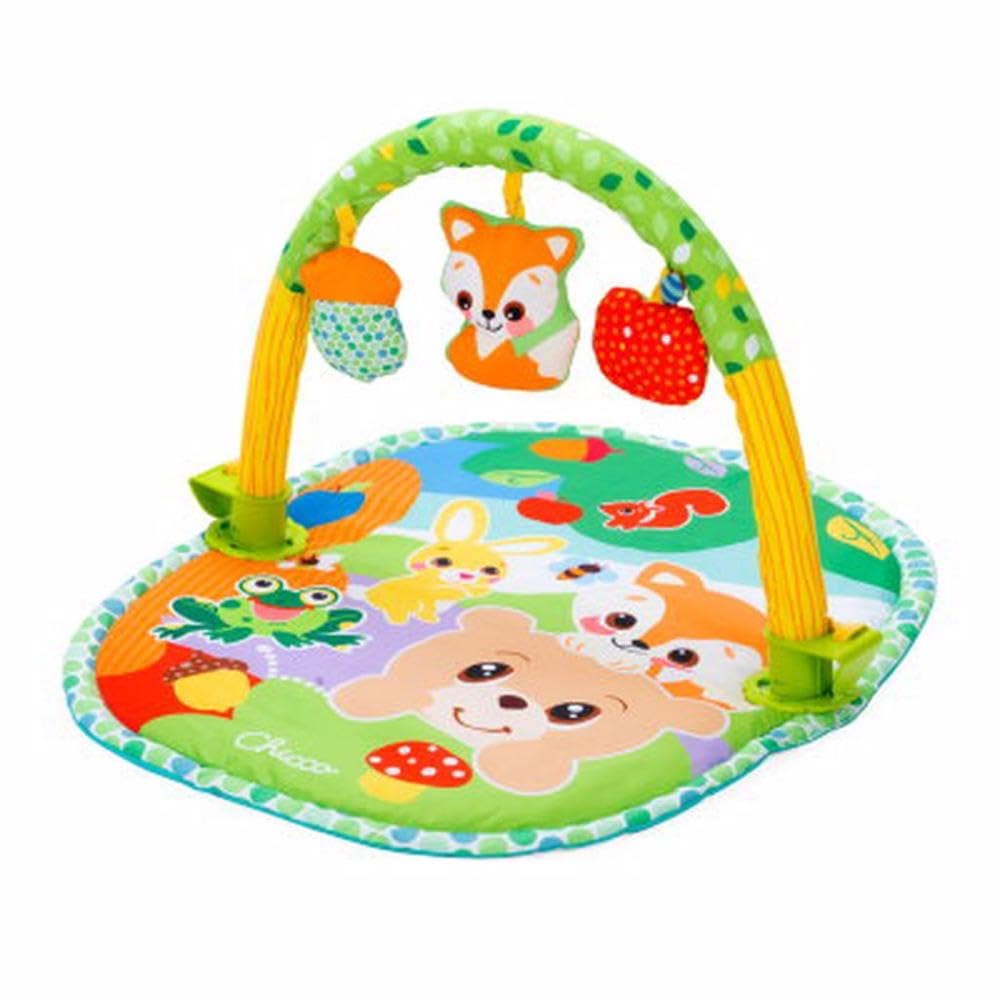 Chicco 3in1 Activity Playgym Next2Me Compatible, Multifunctional Baby Gym with Soft Play Mat, Play Arch & Bed Panel, 3 Pendants - Newborn Baby Toys 0+ Months