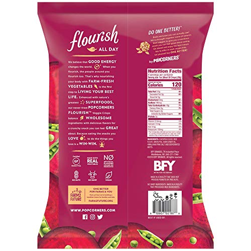 PopCorners Flourish Roasted Beets Veggie Crisps PlantBased Protein