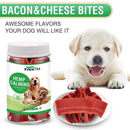 Fancyli Hemp Calming Treats for Dogs, Relieve Pain Anxiety, Relaxing