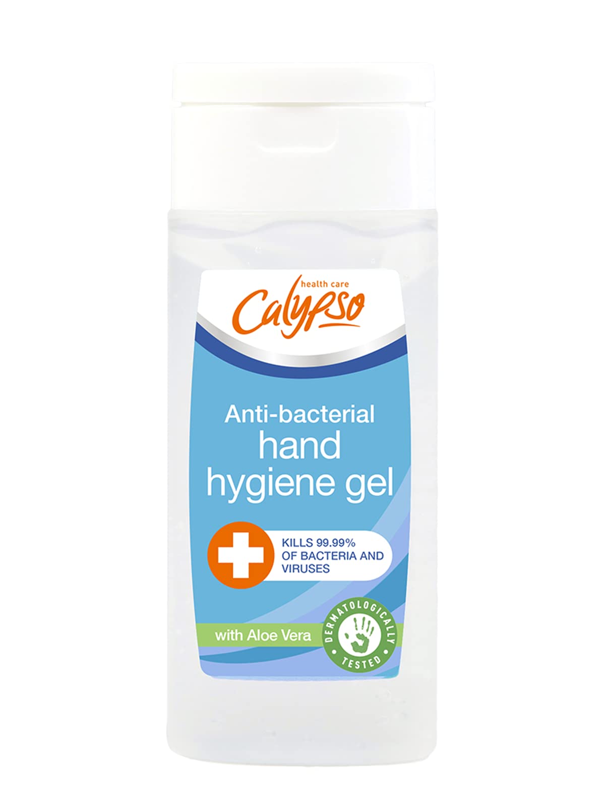 Calypso Anti-Bacterial Hand Hygiene Sanitiser Gel 50ml | 70% Alcohol Kills 99.99% Bacteria & Viruses | Pocket Size Sanitiser