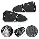 Side Door Bags for Polaris RZR, KEMiMOTO UTV Front Door Driver and Passenger Side Storage Bag Set with Knee Pad for 2014-2018 Polaris RZR XP 1000 900XC S900(See Video for Instruction)