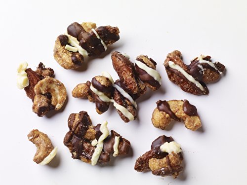 BobbySue's Nuts Its Raining Chocolate 8oz Jar, All Natural Nut Mix of Almonds, Pecans, and Cashews - Thumbnail 5