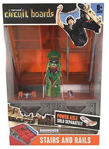 HEXBUG Tony Hawk Circuit Boards Remote Control Skateboard Ramp, Stairs and  Rails