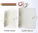 Aimeio Clear Planner Binder,Personal Size 6 Round Ring Holes Soft PVC Notebook Cover Protector Snap Button Closure Loose Leaf Folder,7.67x5.12inch,Box Package