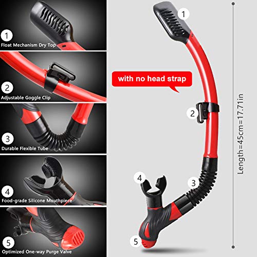 ZIONOR T2 Snorkel Lap Swimming Swimmer Training Diving Snorkeling