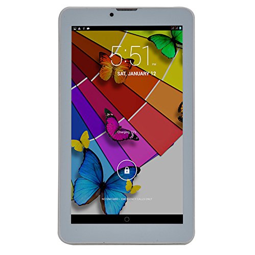 7" Google Android 4.4 phablet Dual SIM Card Support 3G Wifi Call Tablet Pc Smart phone GPS RAM 1G+8G (Gold) - Thumbnail 5