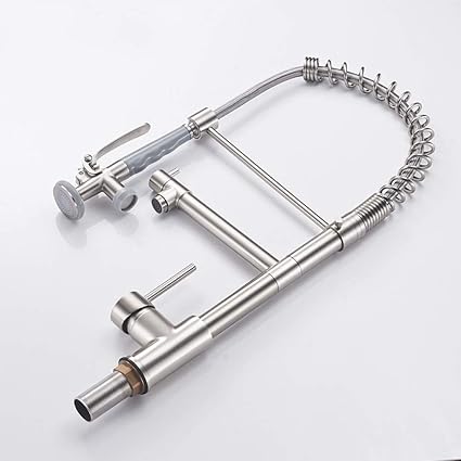 Grifo de cocina Grifo de níquel cepillado para cocina con batidora de