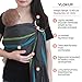 Vlokup Ring Sling Baby Carrier - Soft Cotton Baby Sling Baby Wrap for Newborn Infant Toddler - Grey Rainbow