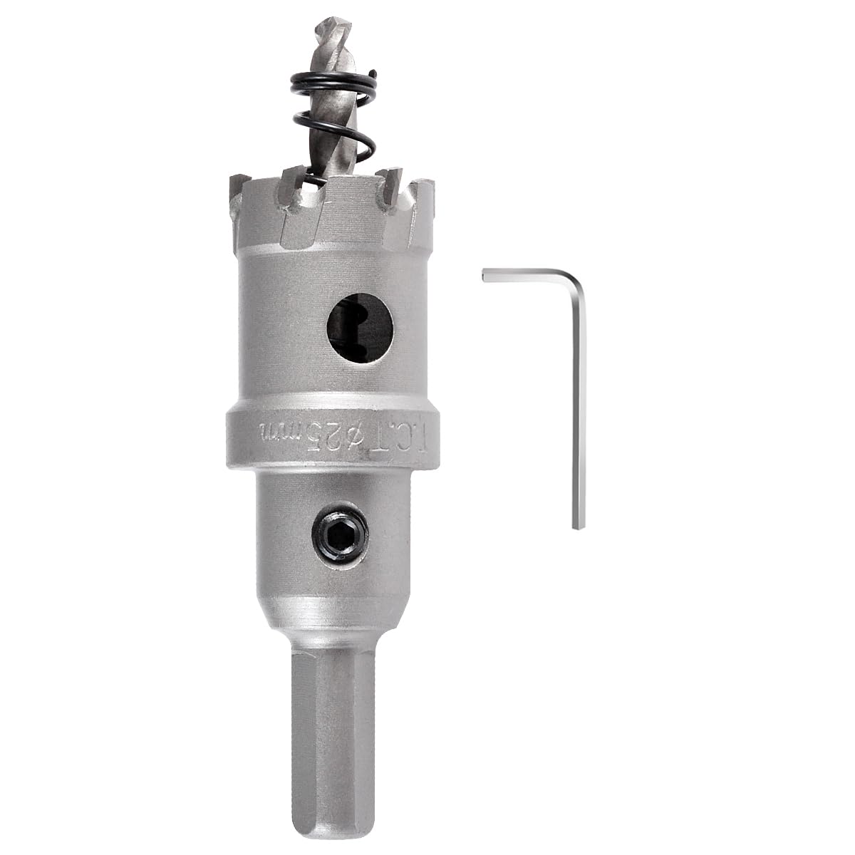 KATUR TCT Carbide Hole Saw Drill Bit 25mm, Tungsten Carbide Tipped Hole Cutter, Heavy Duty Industrial Grade Hole Cutter for Stainless Steel, Metal, Iron, Alloy, Copper, Wood, Plastics