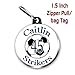 Personalized Soccer Zipper Pulls/Bag Tags 2-Pack 1.5 inch charms