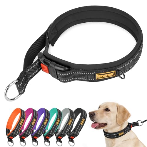 Mayerzon 1.5" Wide Martingale Collar for Small Medium Dogs Precision Fit at Amazon