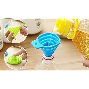 RIANZ Collapsible Silicone Funnel Helpful in Pouring Liquid with Precision