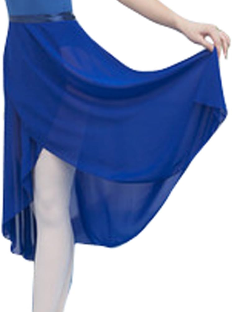woosun Adult Ladies Sheer Wrap Skirt Ballet Skirt Women Dance Over Scarf Long Skirt 80cm Length