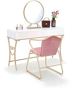 Tocador de Hierro Pintura niña de Maquillaje Silla Mesa y Dormitorio