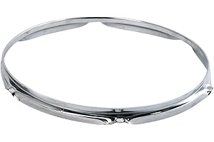 DEEVOKA Percussion Instrument Hoop, Drum Hoop Replacement Instrument Parts, 6 Hole Drum Rim Snare Drum Batter for Performance, Maintain, Daily Use, 13inch